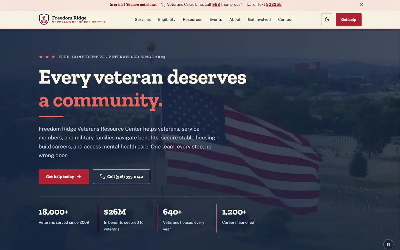 Freedom Ridge Veterans Resource Center