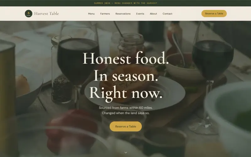 Harvest Table